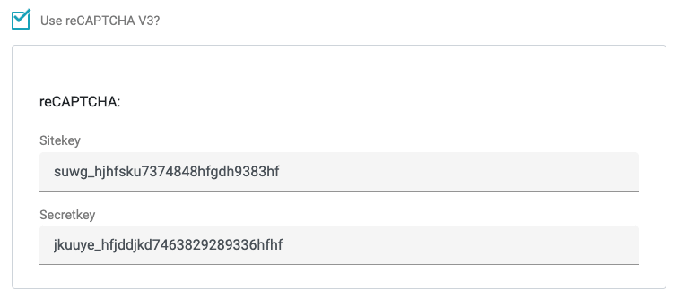 Use reCAPTCHA to protect your form